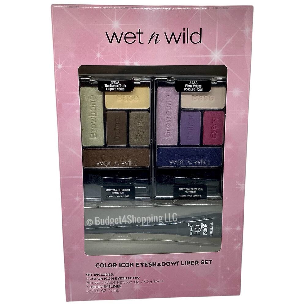 Wet n Wild Color Icon 2 Eyeshadow Palettes & Liquid Eyeliner 3-Pc Gift Set